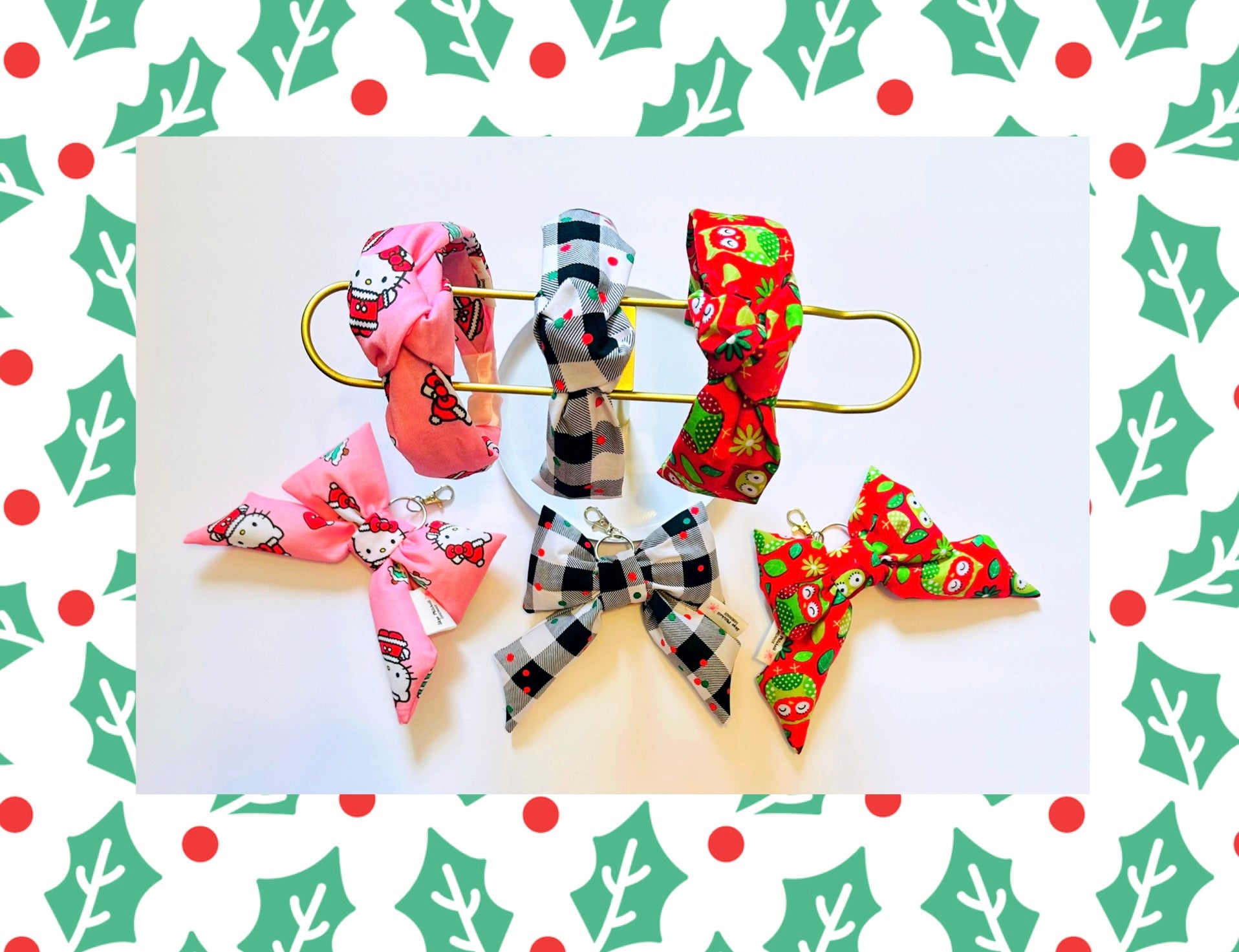 Matching Keychain and Headband Sets