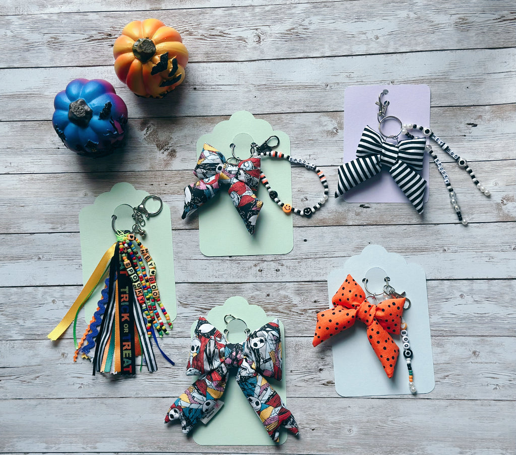 Halloween Custom beads and Puffy Keychains