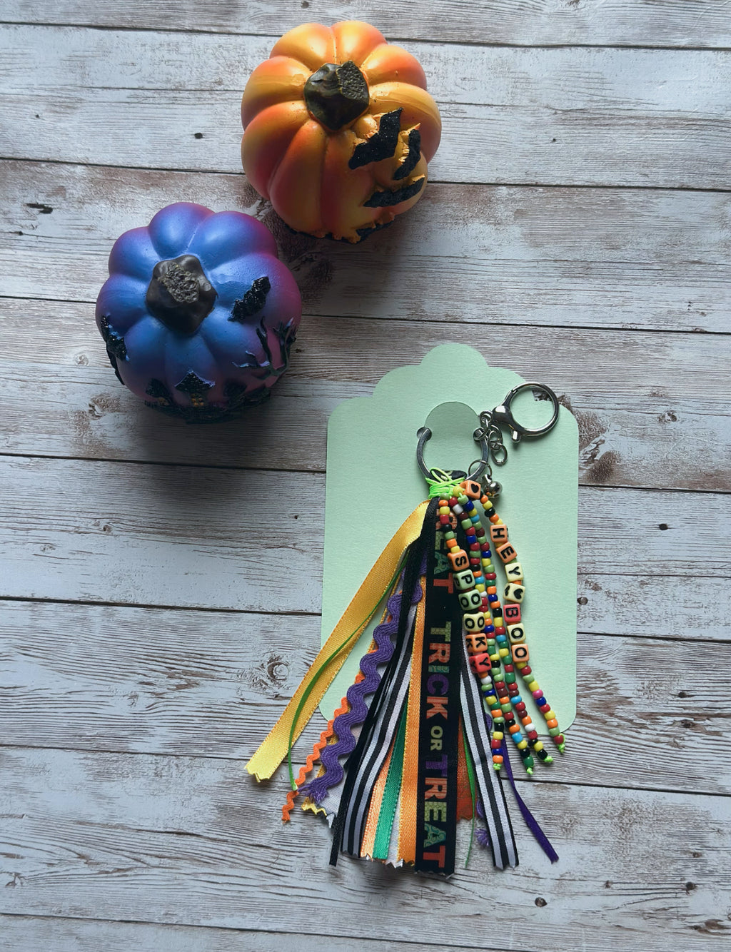 Halloween Custom beads and Puffy Keychains
